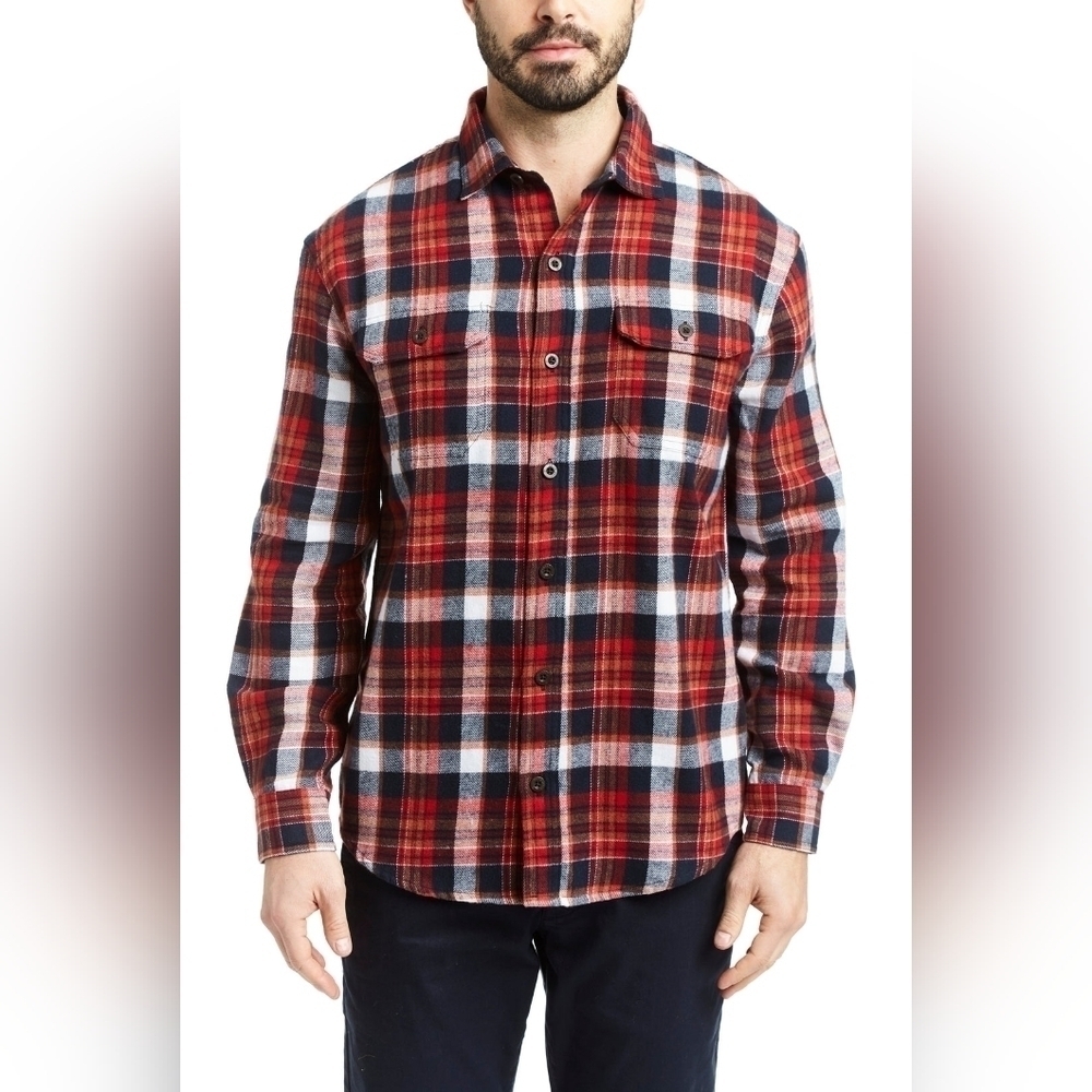 RAINFOREST Flannel Plaid Button Front Shirt NWT